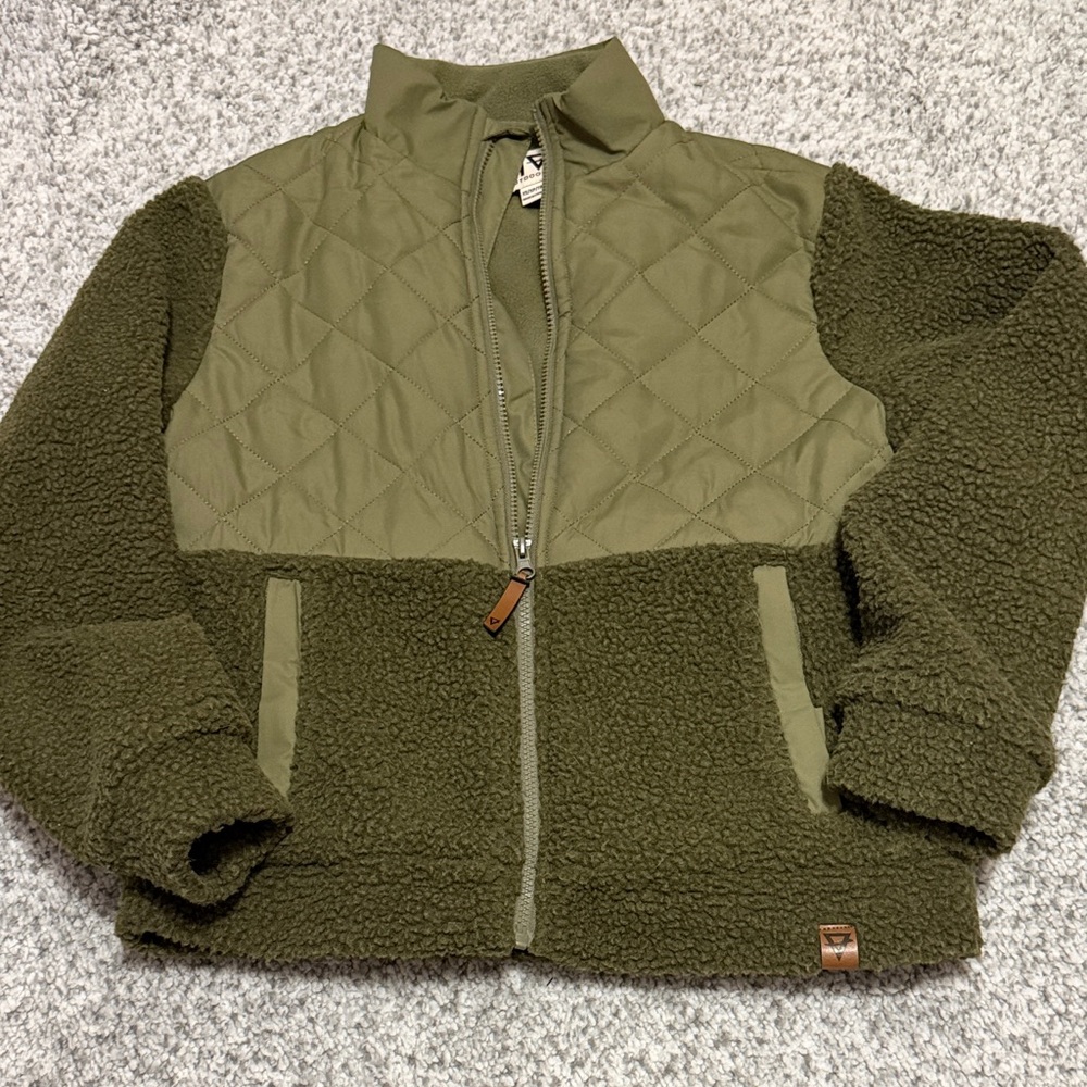Liv Outdoor Women’s Sherpa Jacket with Quilted Upper